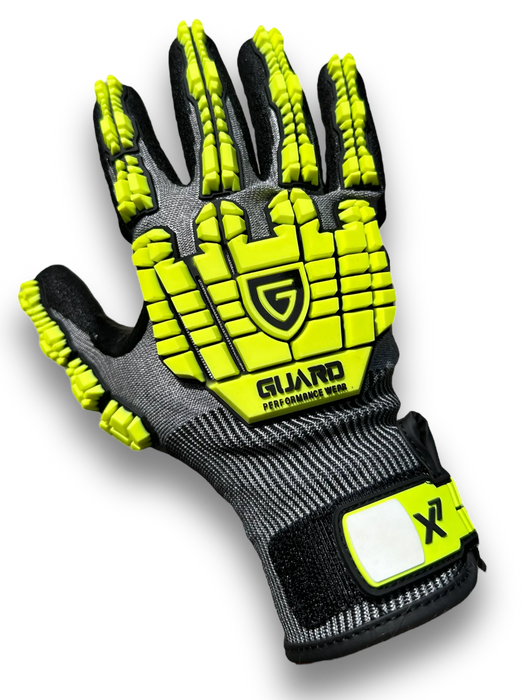 GX9 - High Cut-Resistant - 18-gauge - Impact Protection - Hi-Vis - Sandy Nitrile Coated Glove A7 - NITRILE