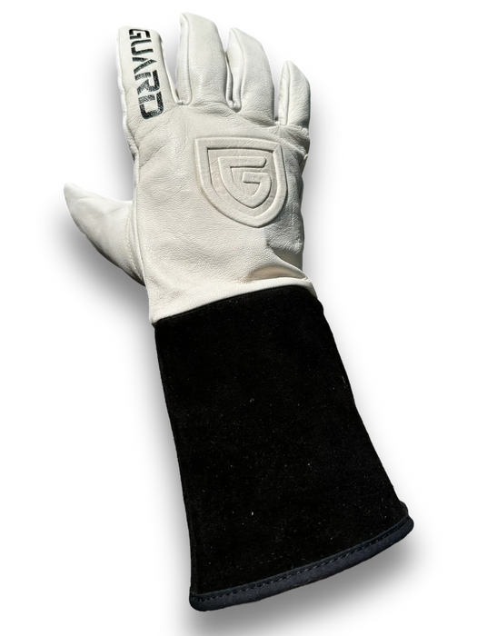 GX11 - 5" Cuff Super Soft Goat Skin Leather Mig | Tig Welding Glove - High Cut-Resistant (A7) A7 - LEATHER