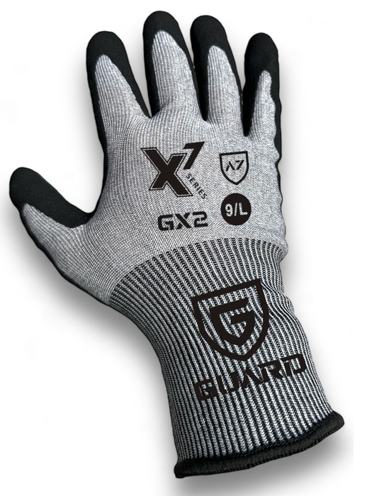 GX2 - High Cut-Resistant (A7) - 18-gauge Ultra-Light Sandy Nitrile Coated Glove