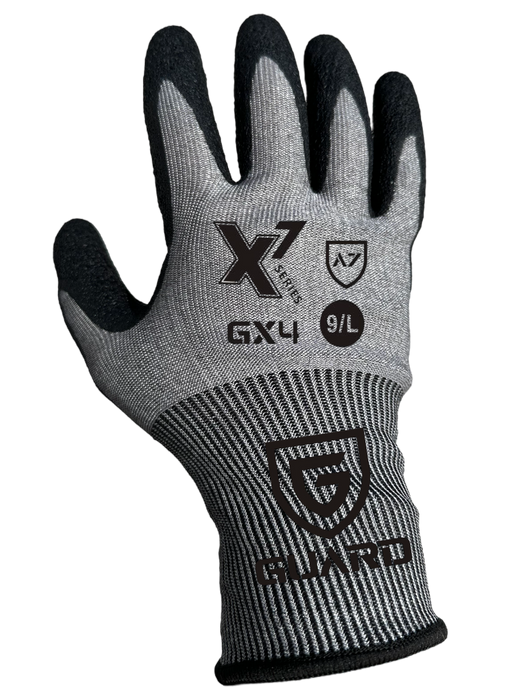 GX4 - High Cut-Resistant (A7) - 18-Gauge - Ultra-Light Latex Crinkle Coated Glove