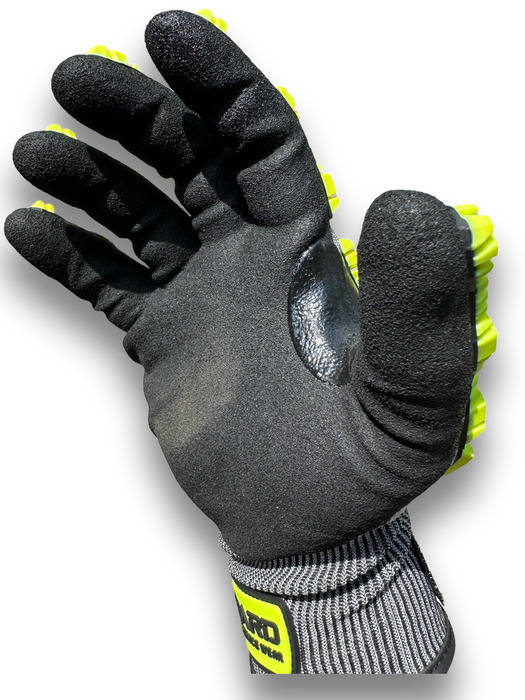 GX9 - High Cut-Resistant - 18-gauge - Impact Level 2 - Hi-Vis - Sandy Nitrile Coated Glove