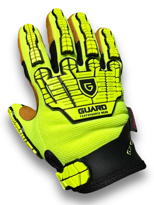 GX54 - High cut-resistant (A9) Palm - Hi-Vis Impact Level 2 - Mechanics Glove